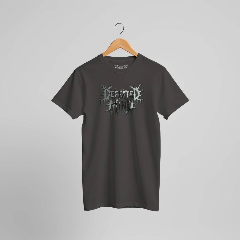 Defeated Mind Gothic Metal T-Shirt mit Kosmischem Horror Backprint | Dark Art Clothing