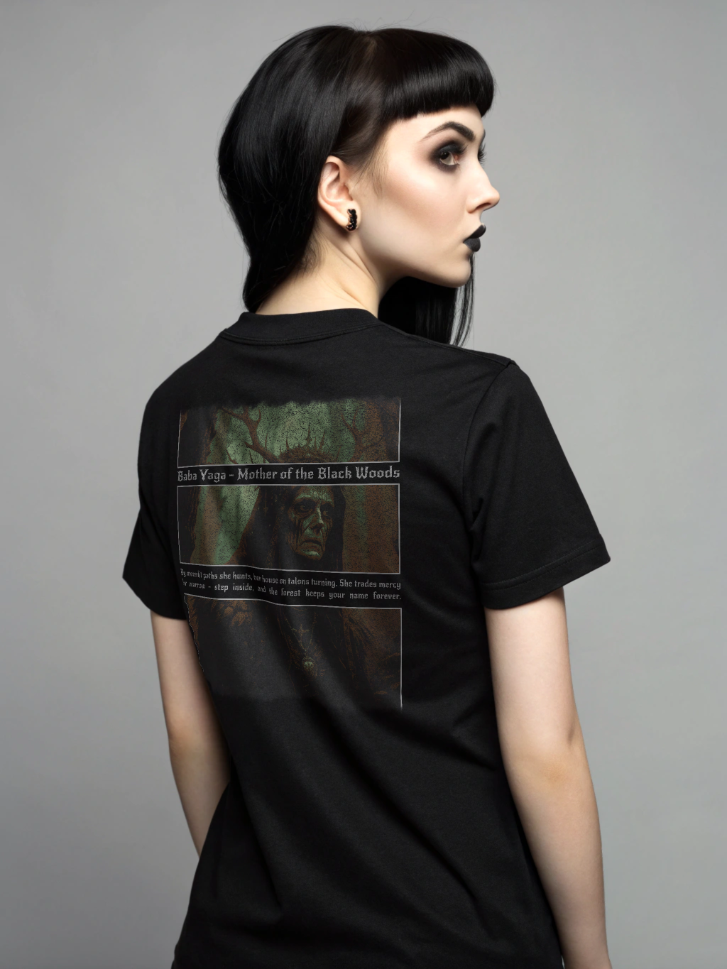 Baba Yaga Shirt – Mother of the Black Woods | Gothic Mythology | Dark Lore