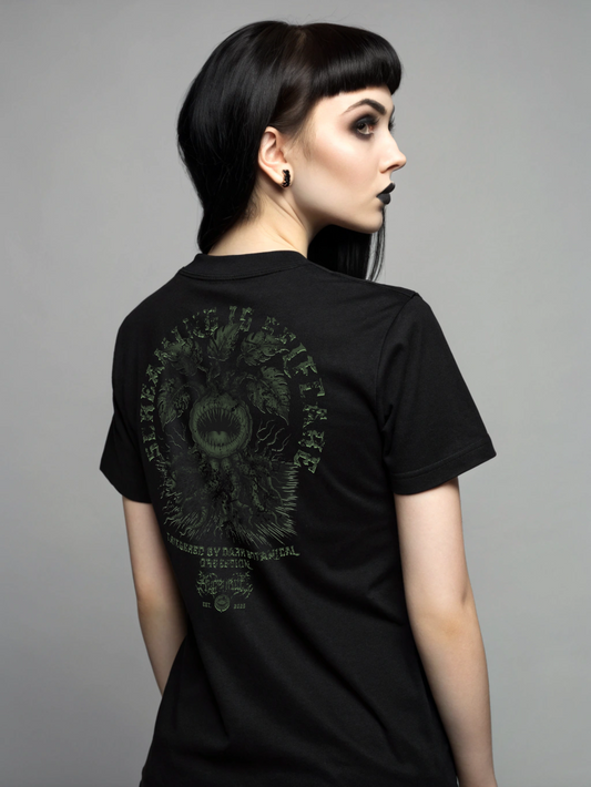 Screaming is Selfcare Shirt – Dark Botanical Alraune Design | Gothic Backprint | Alternative Unisex