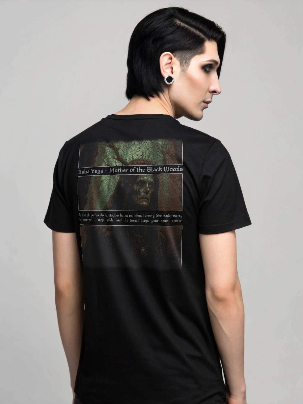 Baba Yaga Shirt – Mother of the Black Woods | Gothic Mythology | Dark Lore