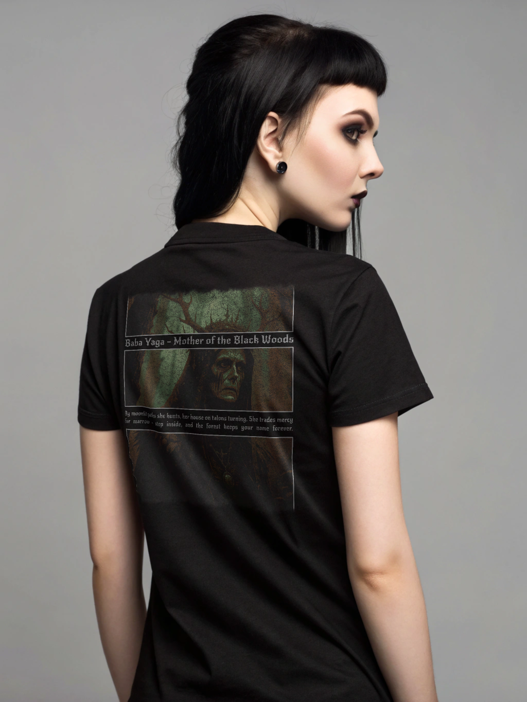 Baba Yaga Shirt – Mother of the Black Woods | Gothic Mythology | Dark Lore