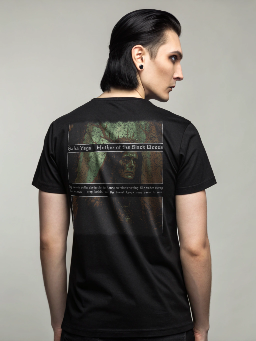 Baba Yaga Shirt – Mother of the Black Woods | Gothic Mythology | Dark Lore
