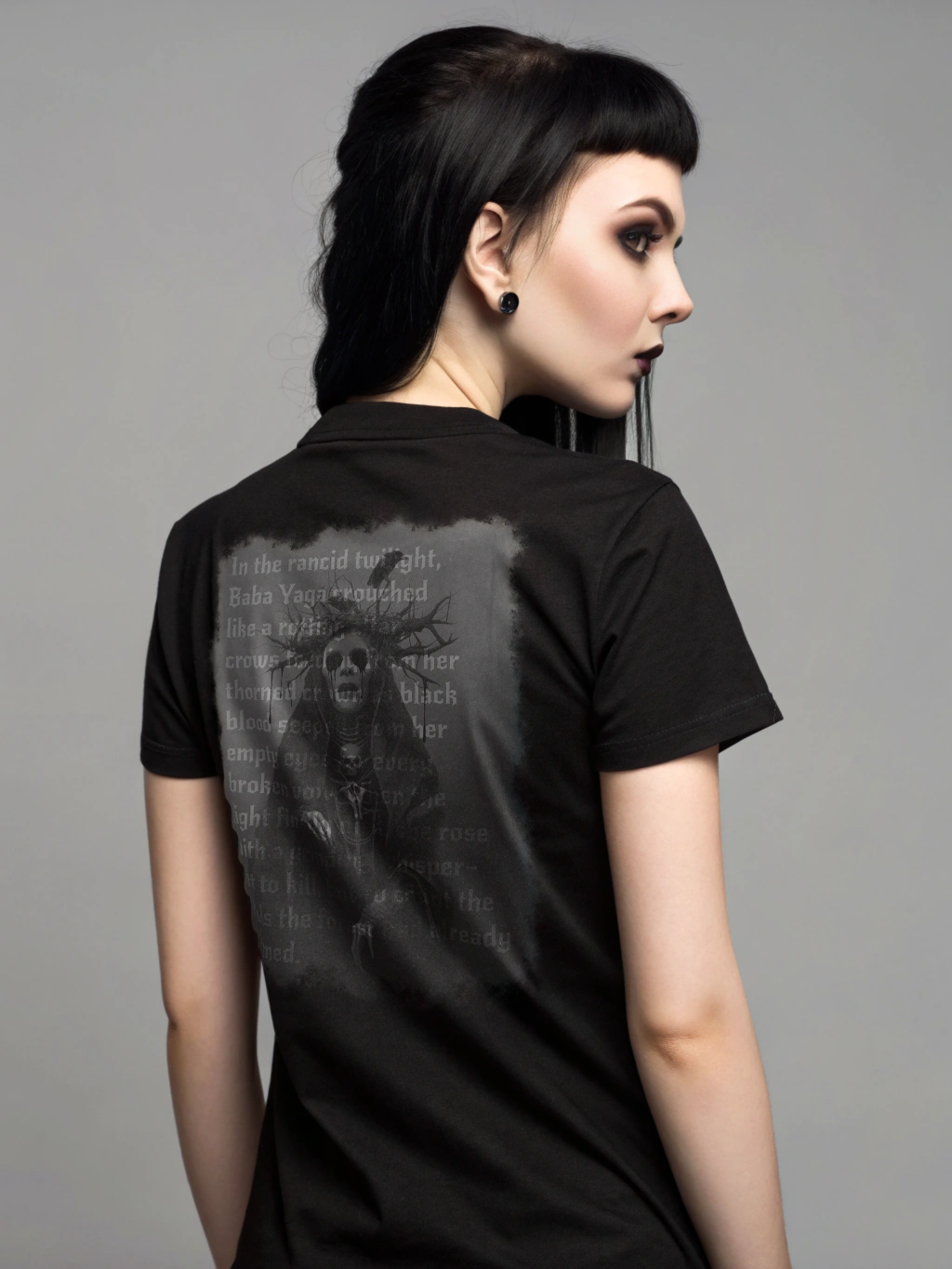 Baba Yaga Shirt – Okkulte Folklore | Slawische Mythologie, Metal Logo | Dark Horror Story Clothing