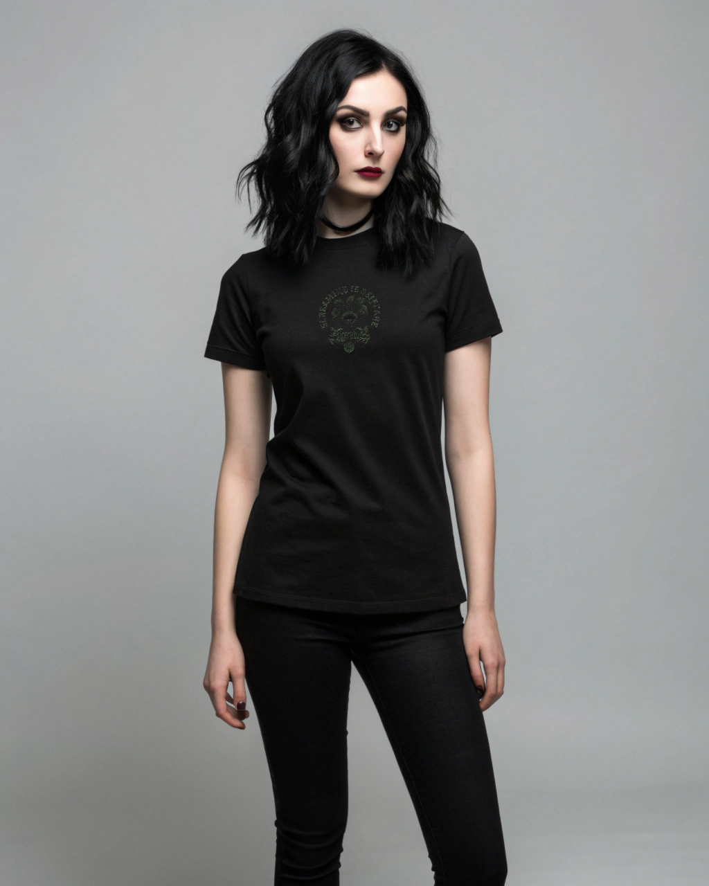 Screaming is Selfcare Shirt – Dark Botanical Alraune Design | Gothic Backprint | Alternative Unisex