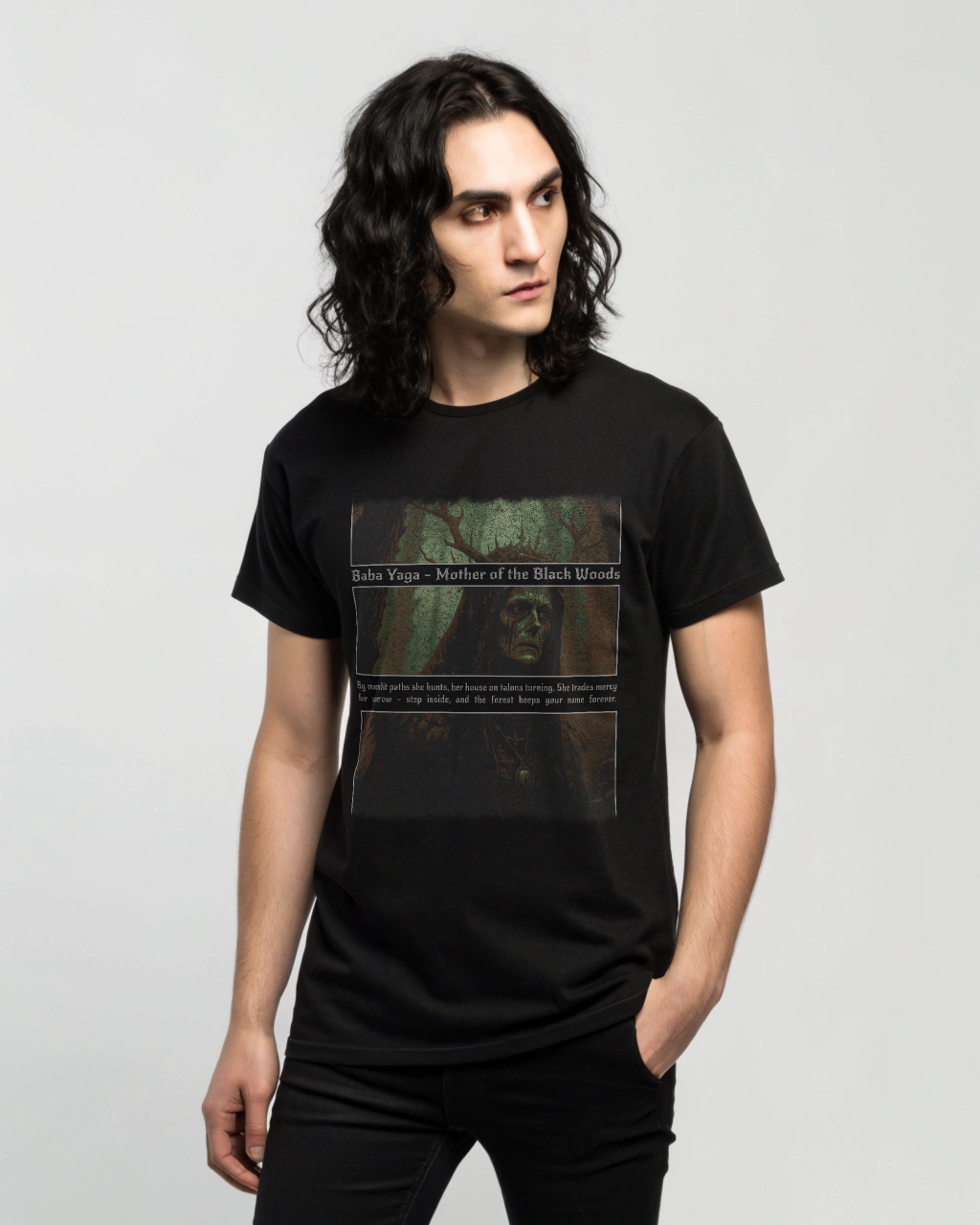 Baba Yaga Shirt – Mother of the Black Woods | Gothic Mythology | Dark Lore